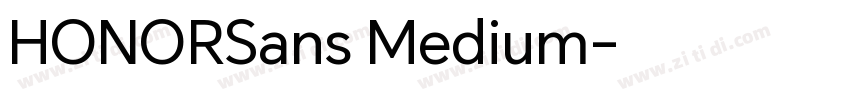 HONORSans Medium字体转换